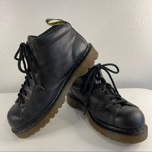 Doc Dr Martens Black Leather Ankle Work Boots 10937/AW004 Men’s 12